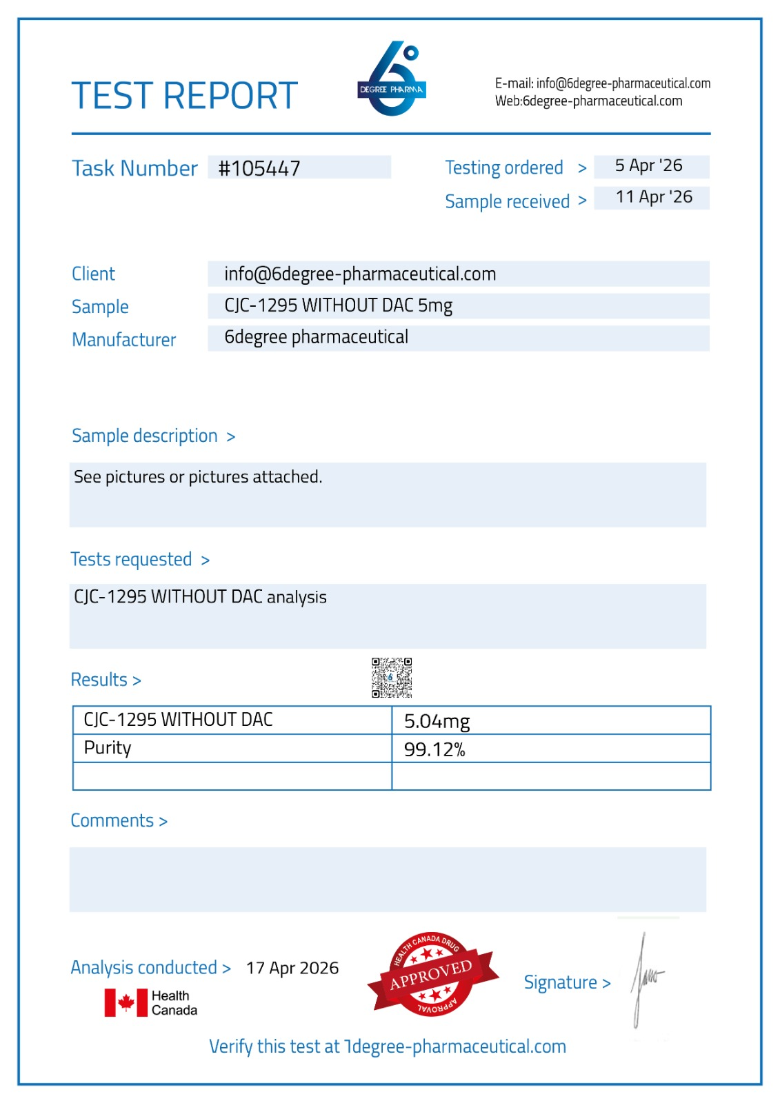 CJC-1295 (without DAC) 5 MG - Image 3